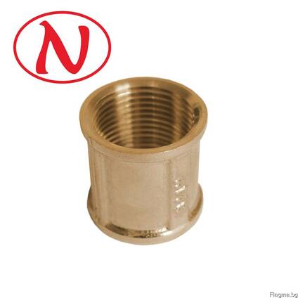 Brass Coupling 1/2F-1/2F /HS