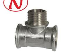 Brass Tee Fitting 1/2"F-1/2"F-1/2"F (Nikel) /HS