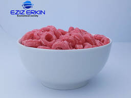 Кукурузные колечки со вкусом клубники