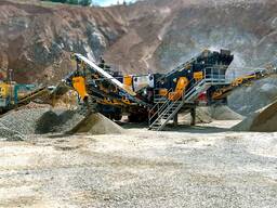 Mcc-200 мобильная конусная дробилка 150-250 т/ч для твердого камня