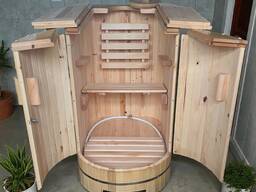 Mini sauna Linden, phito barrel sauna with steam generator