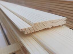 Pine Solid Wood Interior Cladding / Wall Panelling, 12,5*96*1000-4000mm