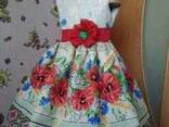 Платья детские и взрослые в украинском стиле, хлопок - фото 4