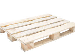 Поддон 1200*800 настил 5, 6 досок доска 100*22, углы обрезаны