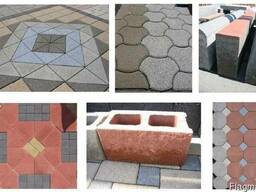 Вибропресс для производства тротуарной плитки, бордюров R300