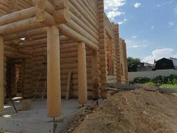 Рубка домов, бань и любых строений под рубанок