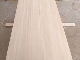 Solid-laminated and jointed oak furniture panels.