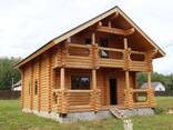 Сруб дома, бани из оцилиндрованного бревна - фото 3