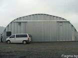 Стальные оцинкованные бескаркасные ангары - фото 2