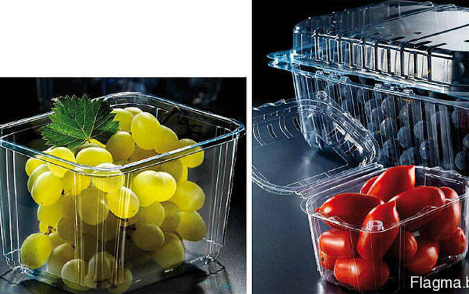 Упаковка для ягод , клубники , яиц, мяса, фрукты прозрачная