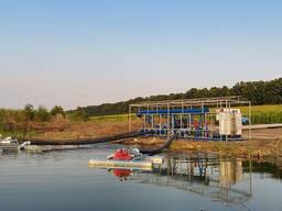 Water-intake self-cleaning floating filter DN-250